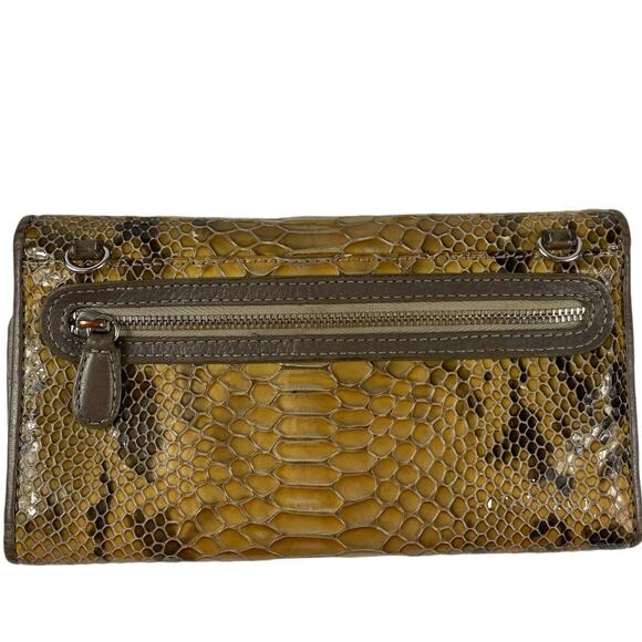 Brighton Brown Python Faux Leather Women's Wallet / Organizer - Picture 2 of 16